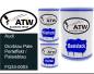 Preview: Audi, Diorblau Pale Perleffekt / Palaisblau, FQ33-0003: 500ml Lackdose + 500ml Klarlack + 250ml Härter - Set, von ATW Autoteile West.